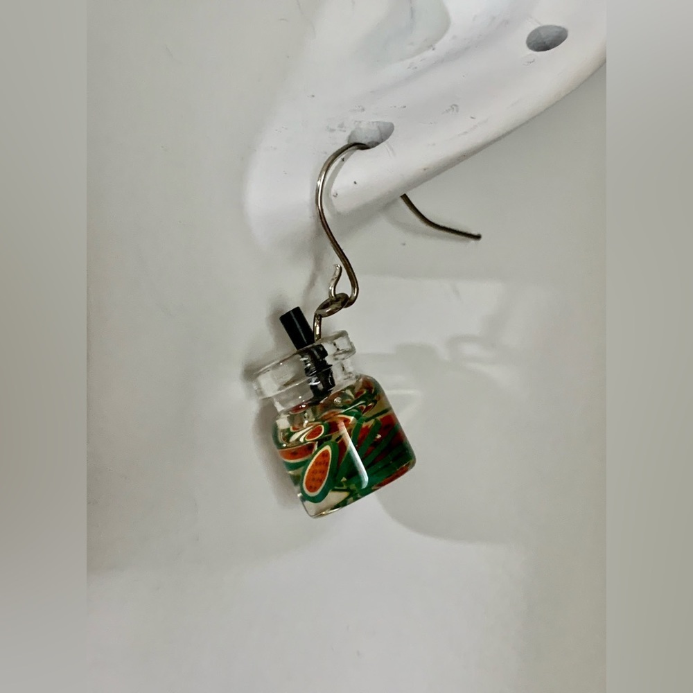 Fruity drink earrings
